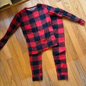 Cat & Jack Red and Black Buffalo Plaid Pajama Set